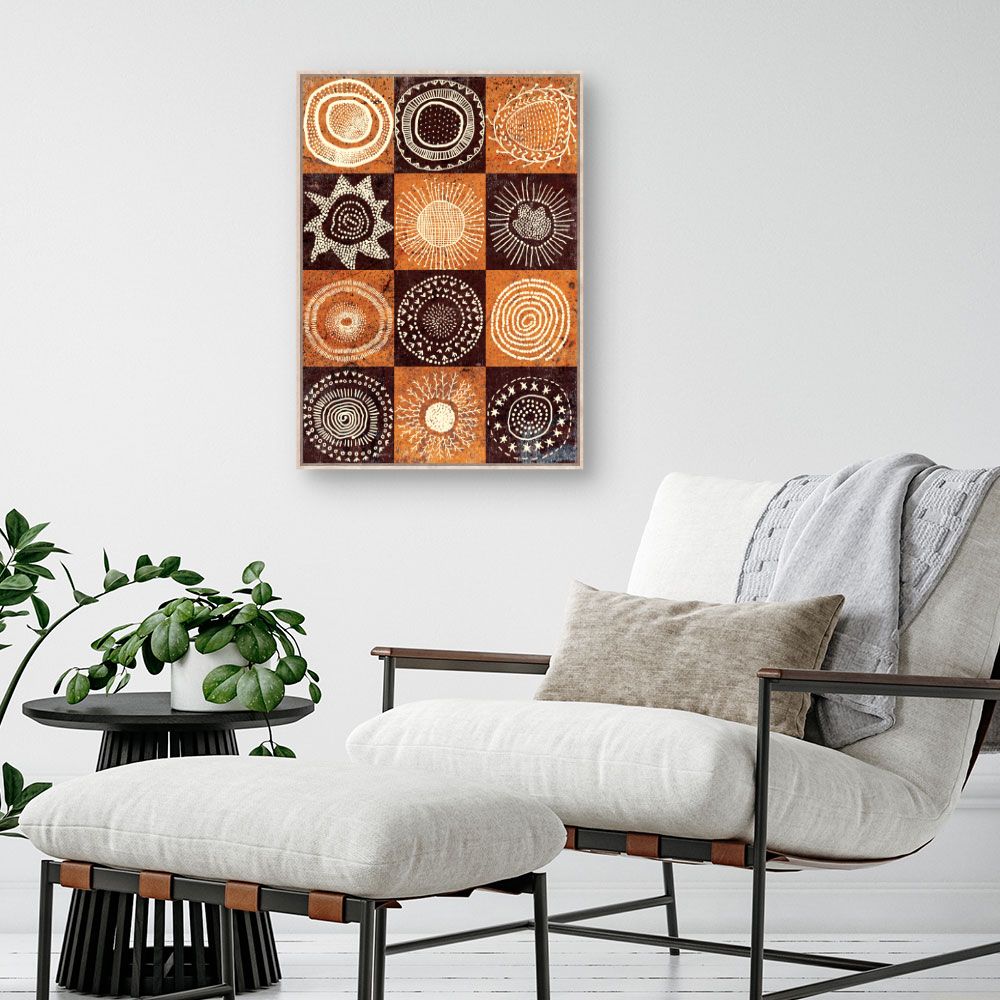 Tableau Cercles ethniques vibrants