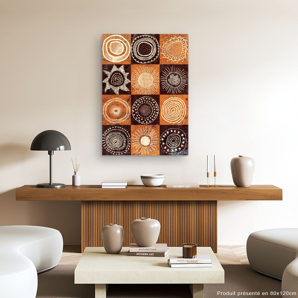 Tableau Cercles ethniques vibrants