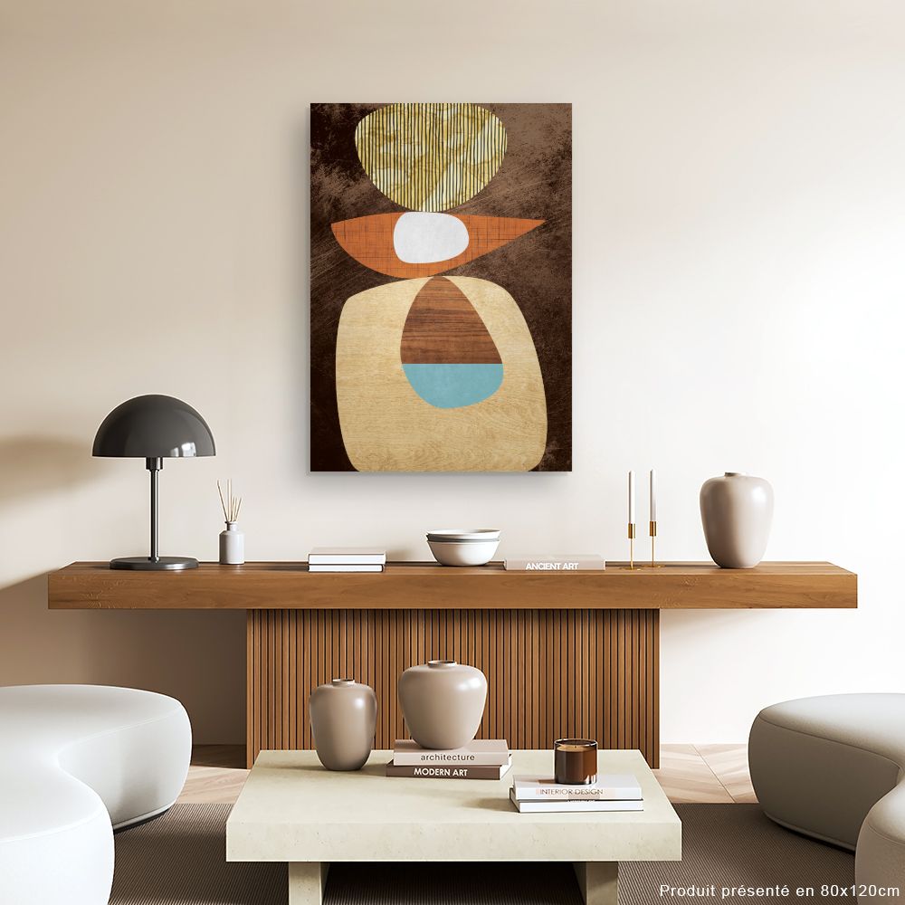 Tableau Formes abstraites colorées