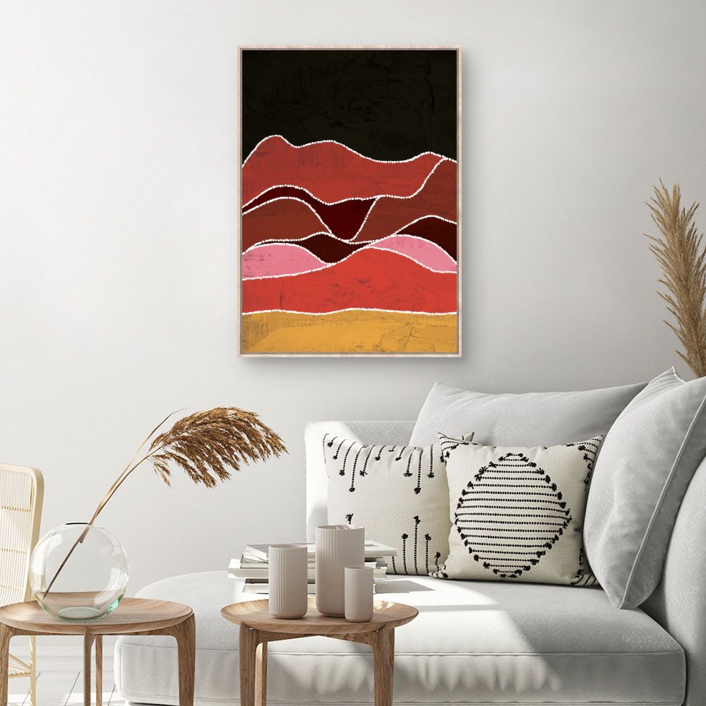 Tableau Ondes colorées vibrantes