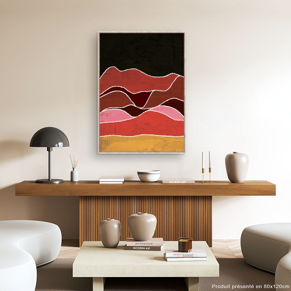 Tableau Ondes colorées vibrantes