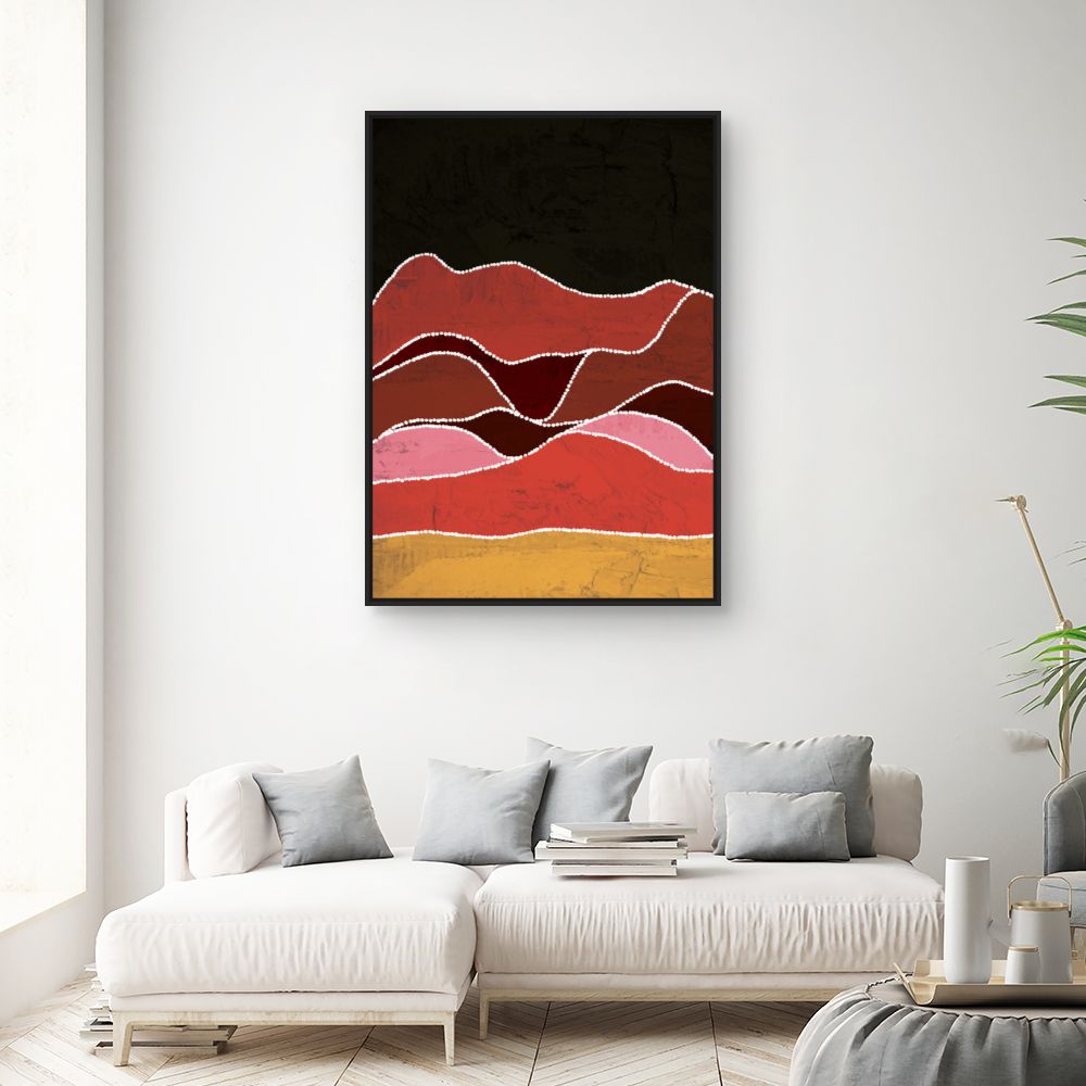 Tableau Ondes colorées vibrantes