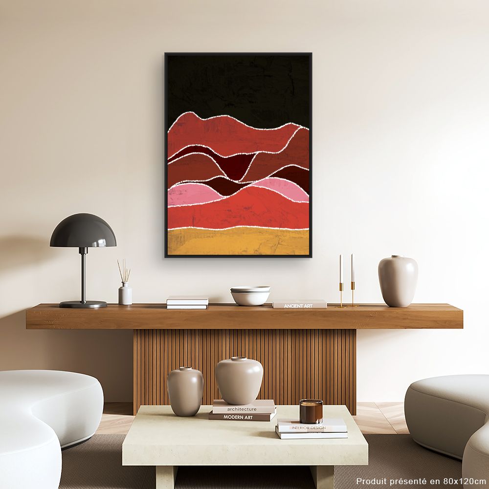 Tableau Ondes colorées vibrantes