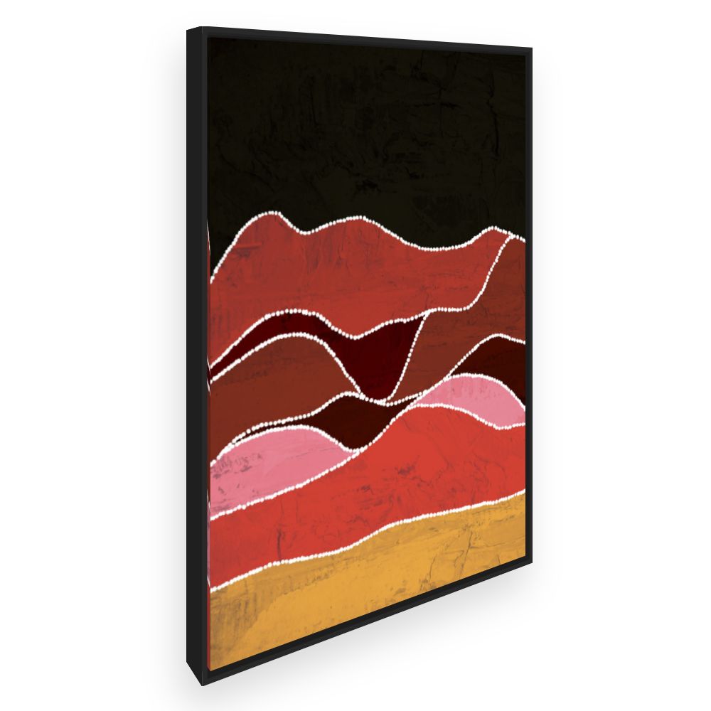 Toile Ondes colorées vibrantes