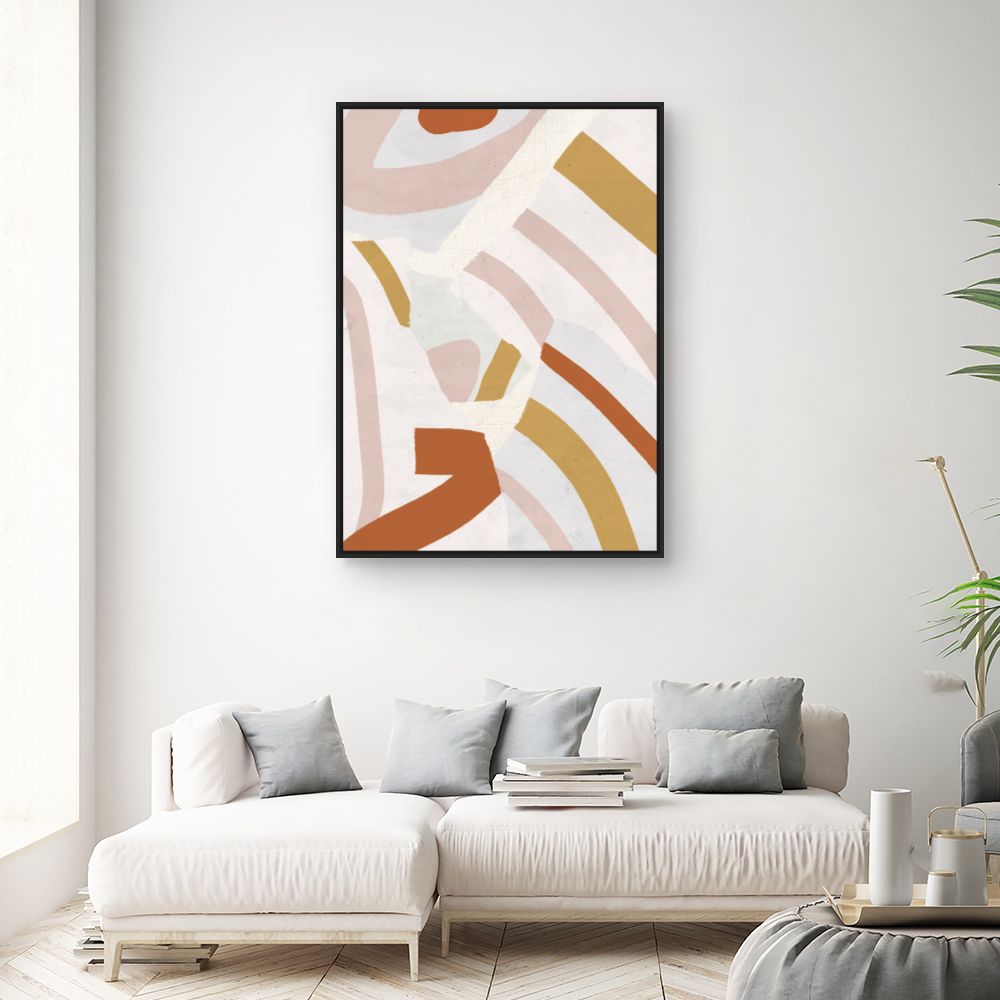 Tableau Lignes abstraites modernes