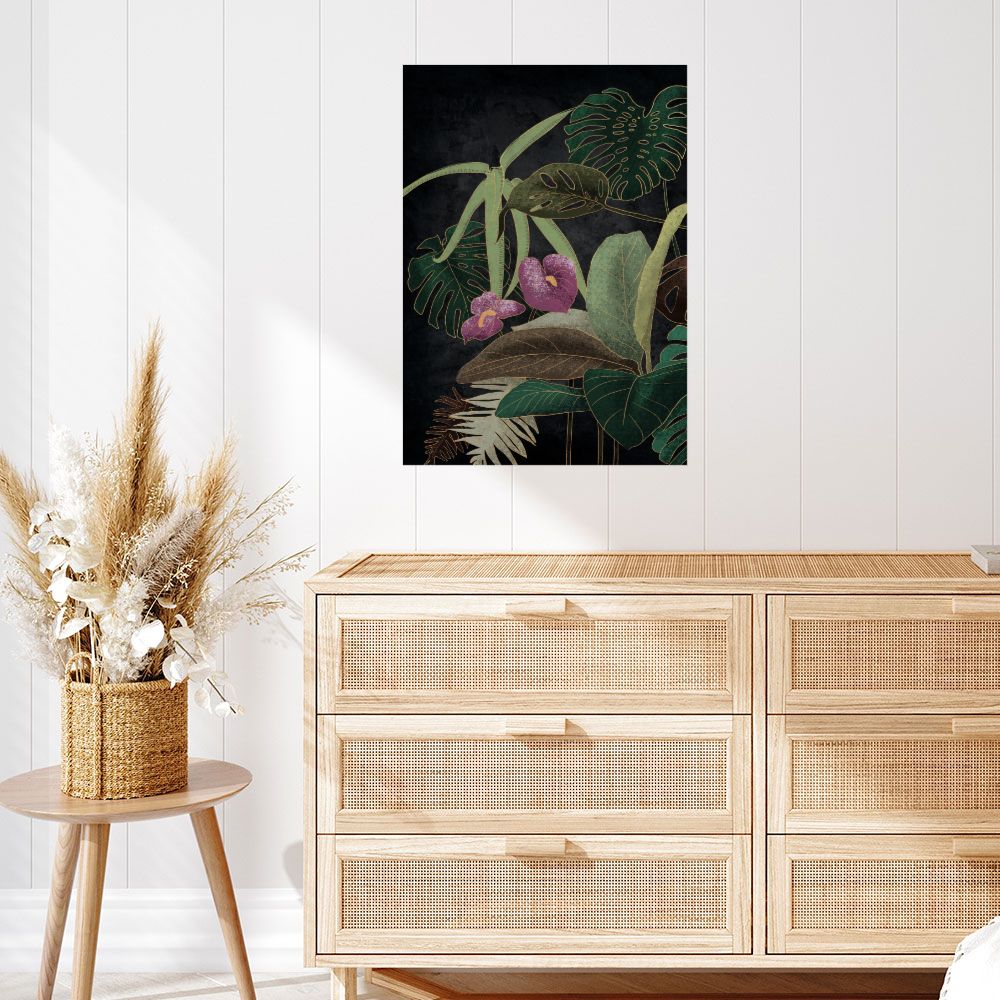 Affiche Feuillage exotique