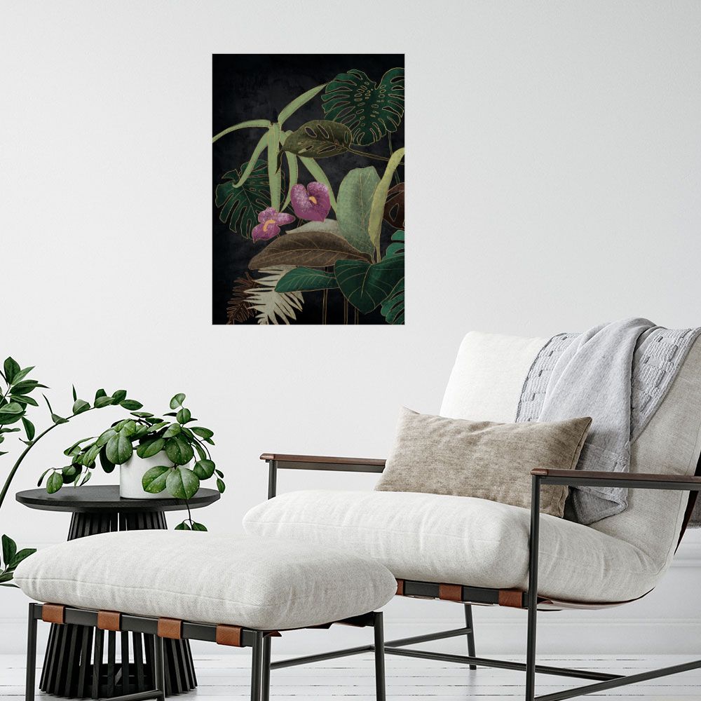 Affiche Feuillage exotique
