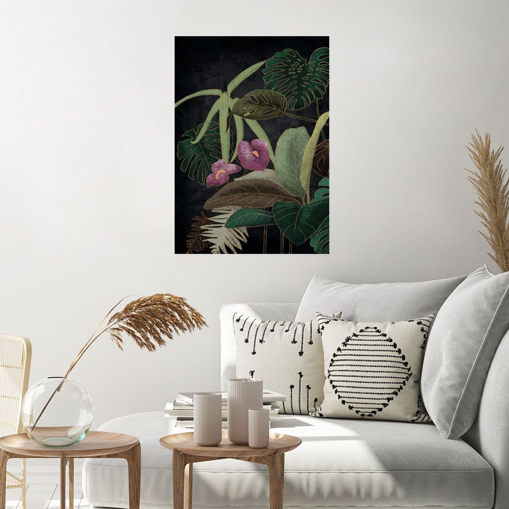 Affiche Feuillage exotique