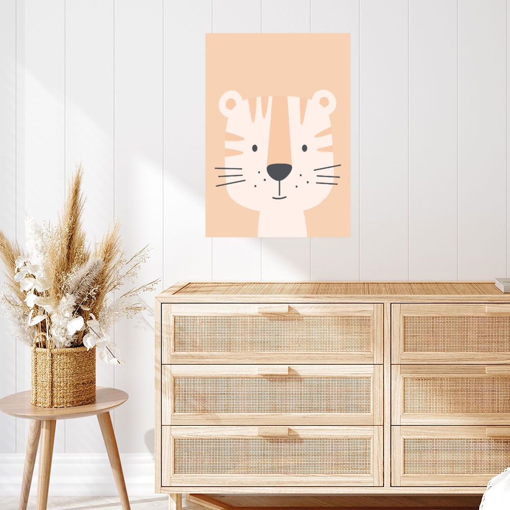 Affiche Tigre mignon craquant