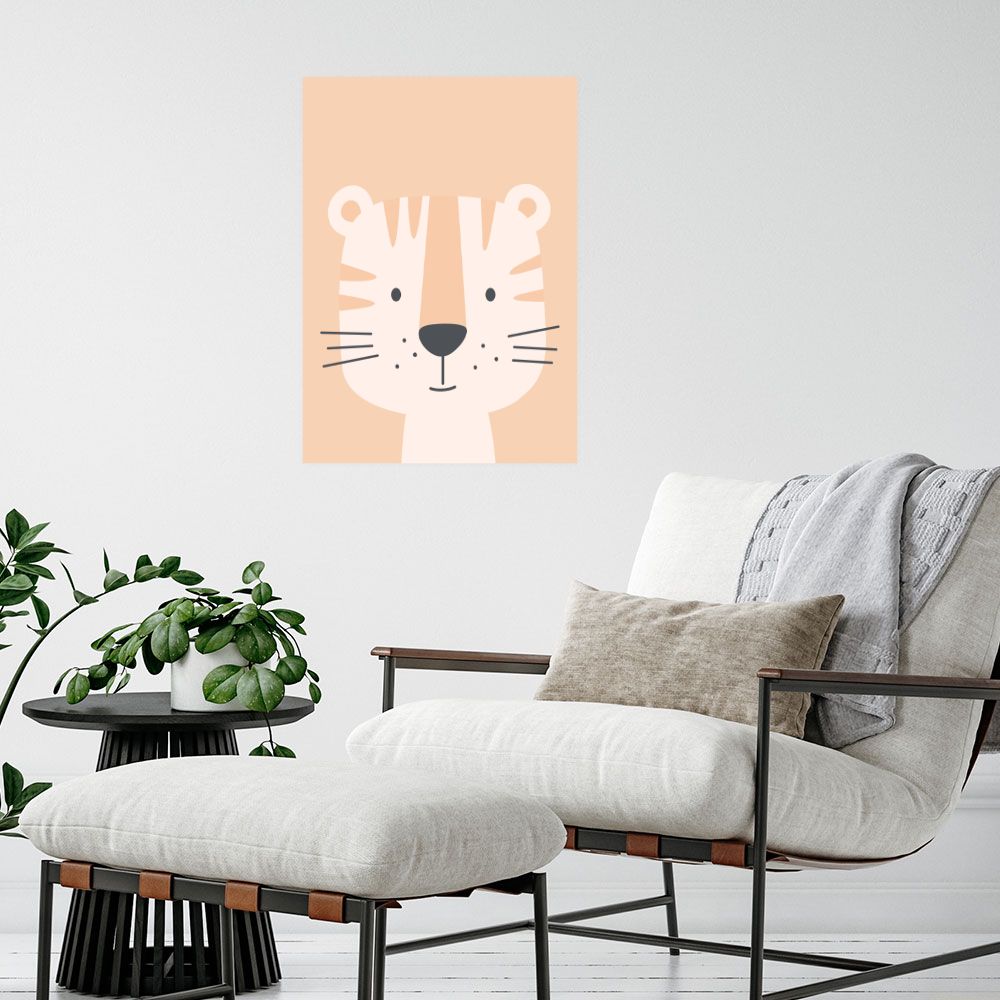Affiche Tigre mignon craquant