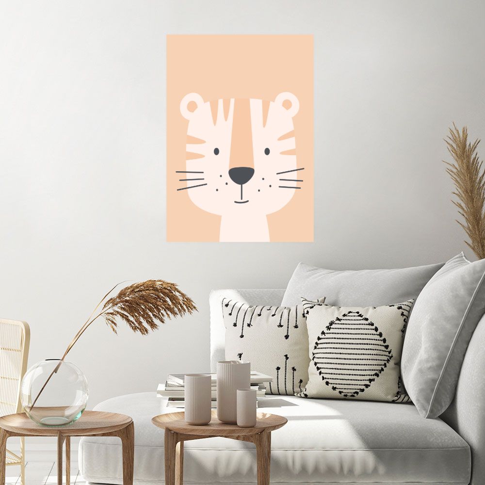 Affiche Tigre mignon craquant