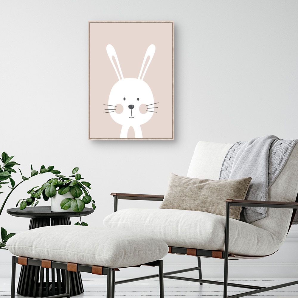 Tableau Lapin minimaliste