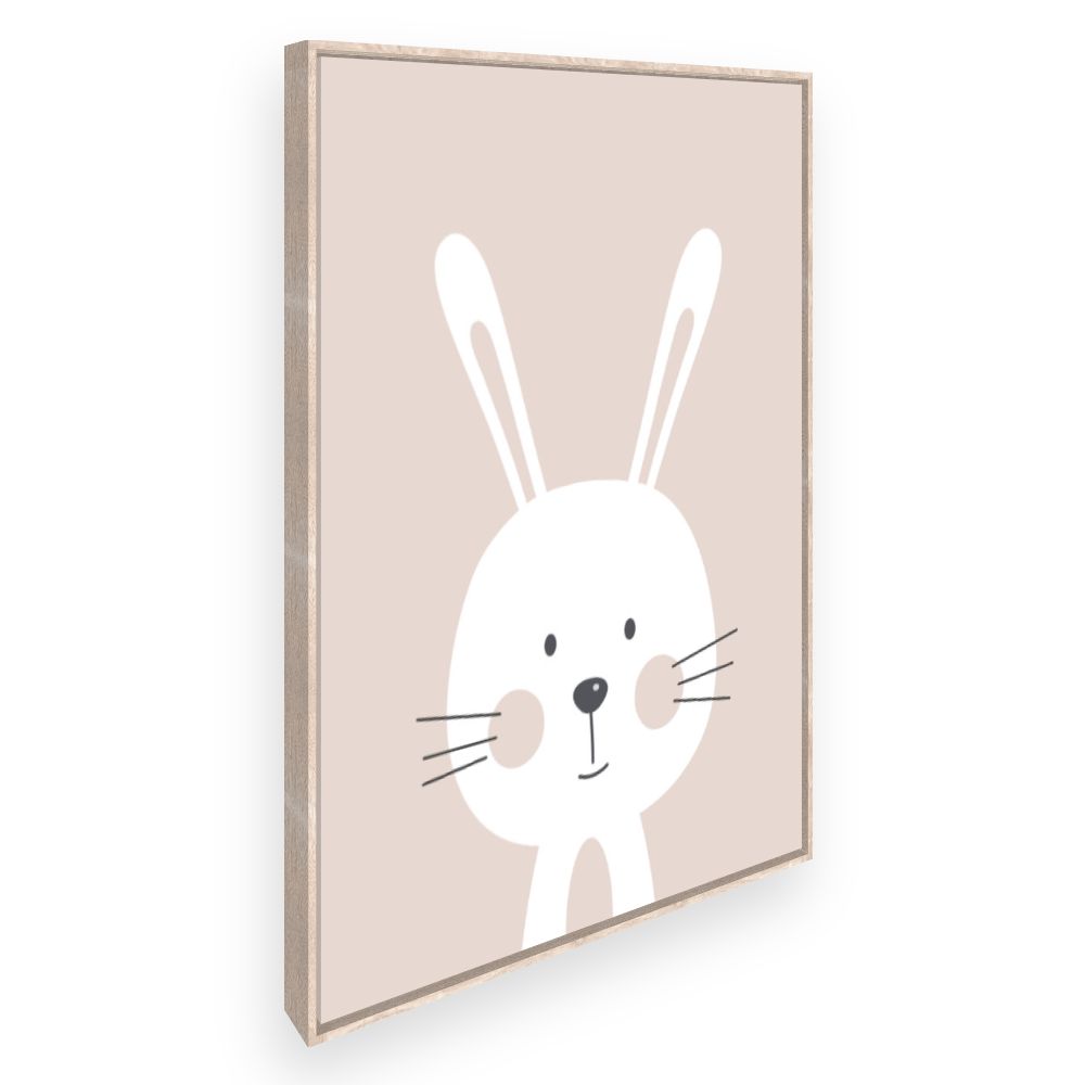 Toile Lapin minimaliste