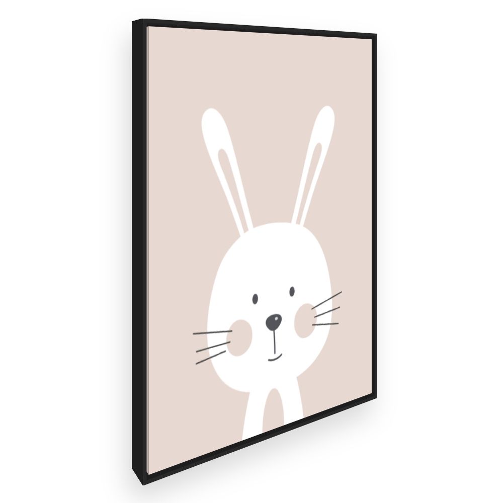 Toile Lapin minimaliste