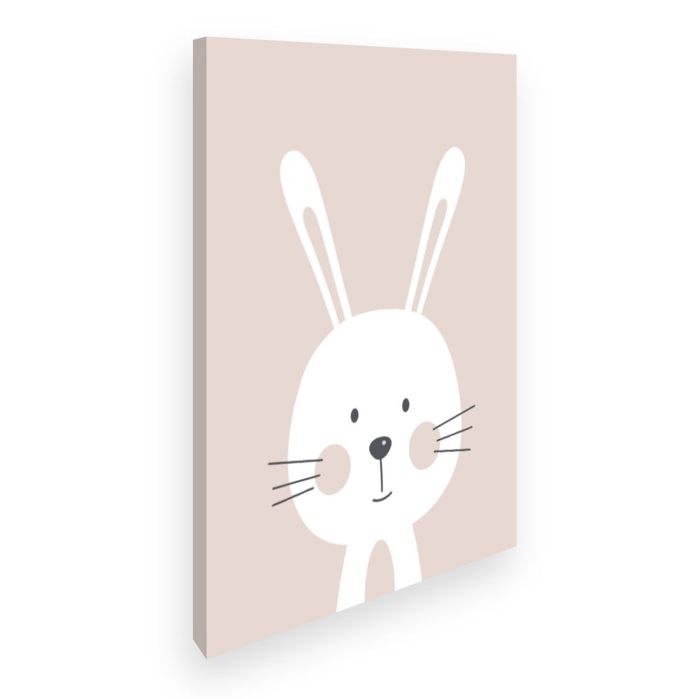 Toile Lapin minimaliste