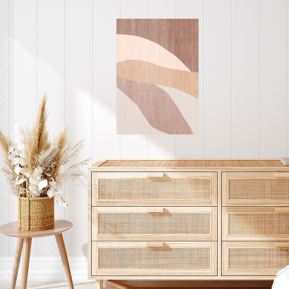 Affiche Formes abstraites douces