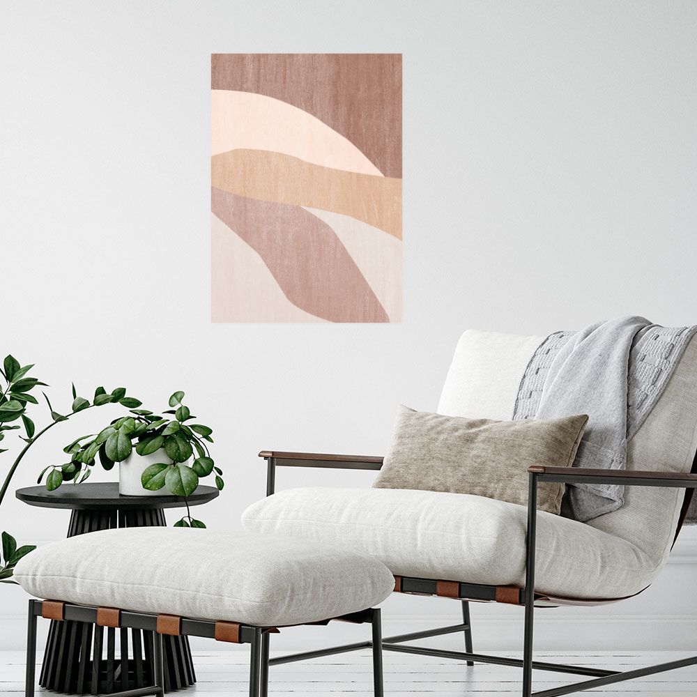 Affiche Formes abstraites douces