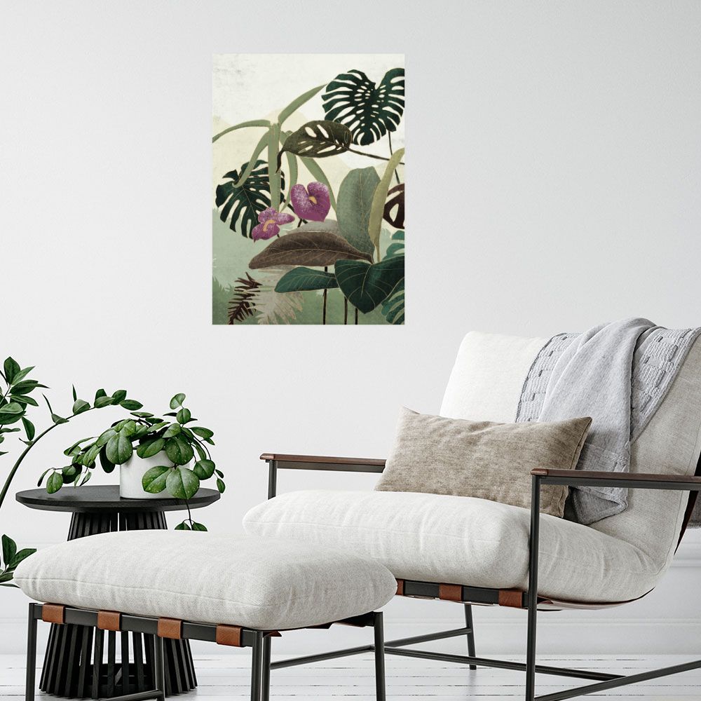 Affiche Feuillage exotique