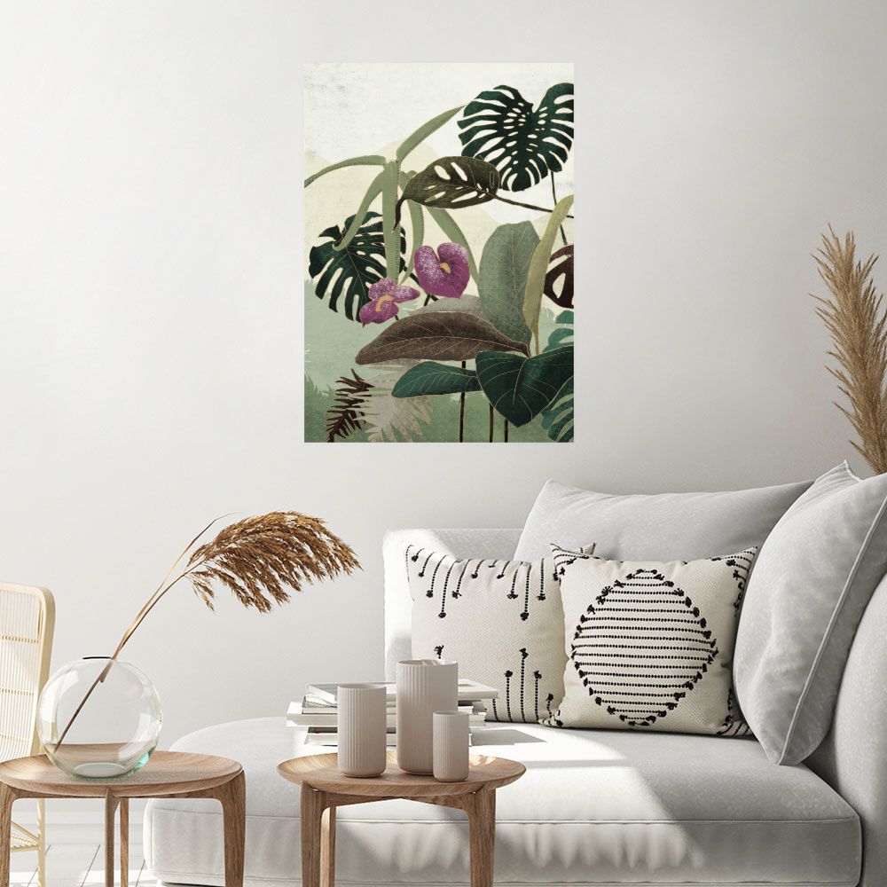 Affiche Feuillage exotique