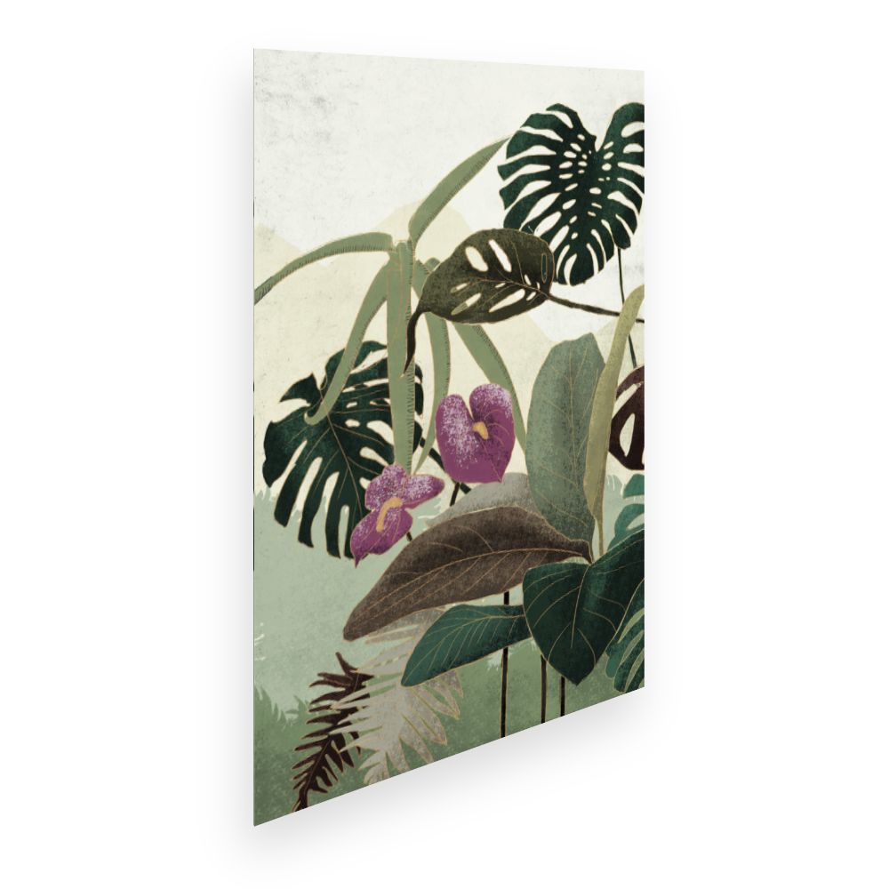 Affiche Feuillage exotique
