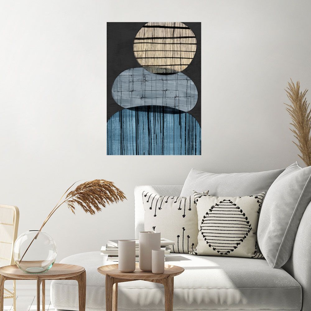 Affiche Cercles superposés artistiques