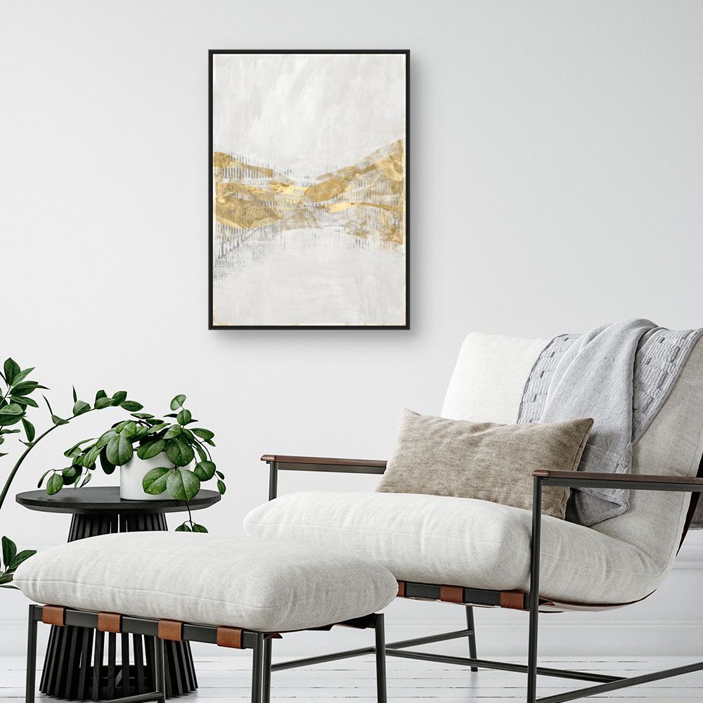 Tableau Vagues dorées