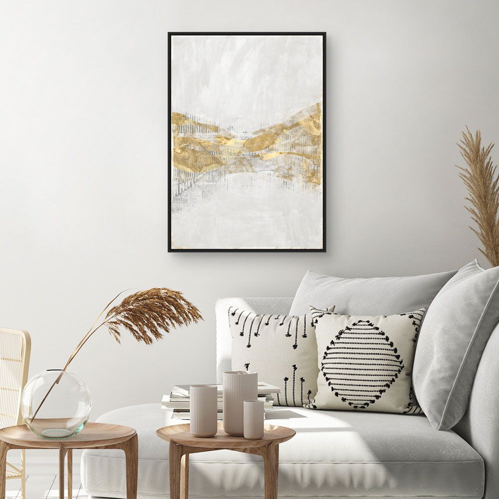 Tableau Vagues dorées