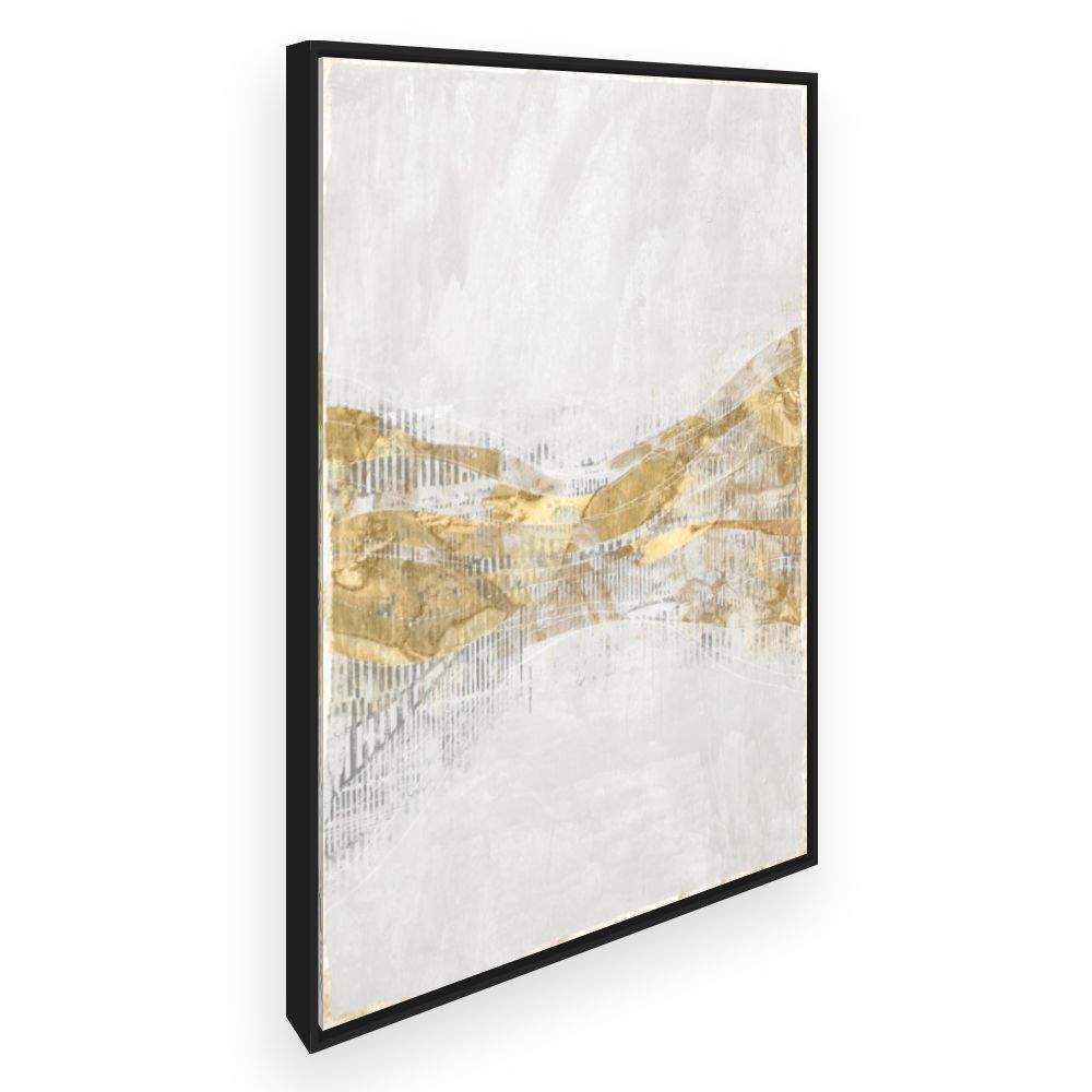 Toile Vagues dorées