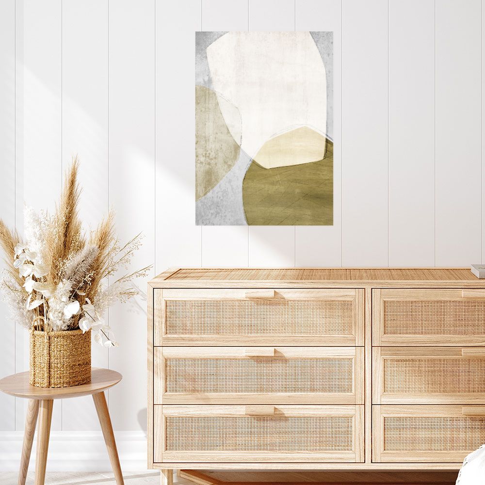 Affiche Formes douces abstraites