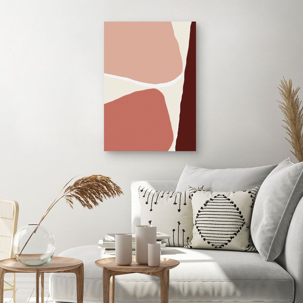 Tableau Formes abstraites douces