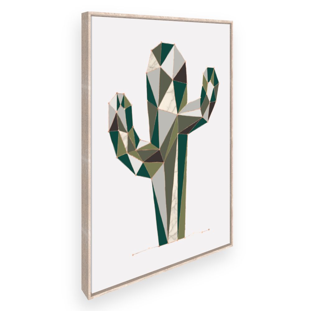 Toile Cactus géométrique
