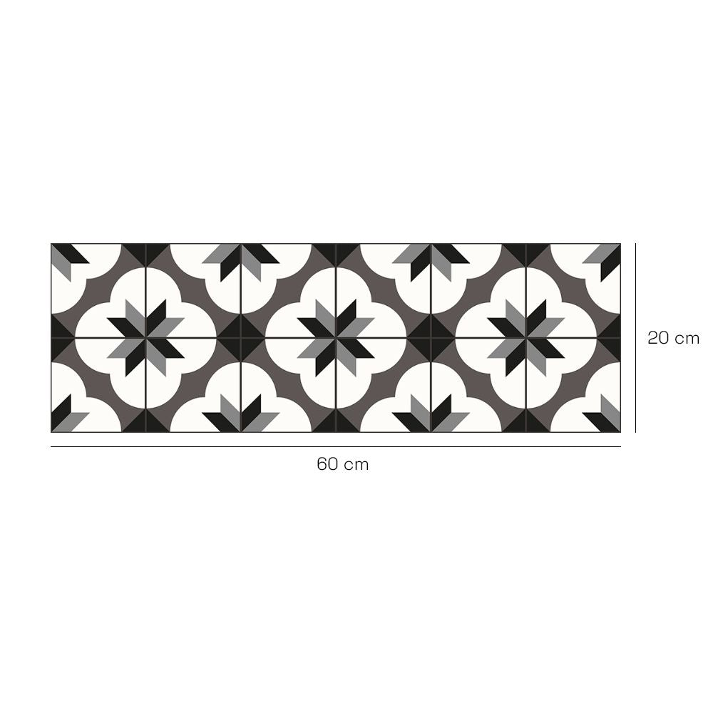 Crédence en aluminium n°87 / Étoiles géométriques élégantes