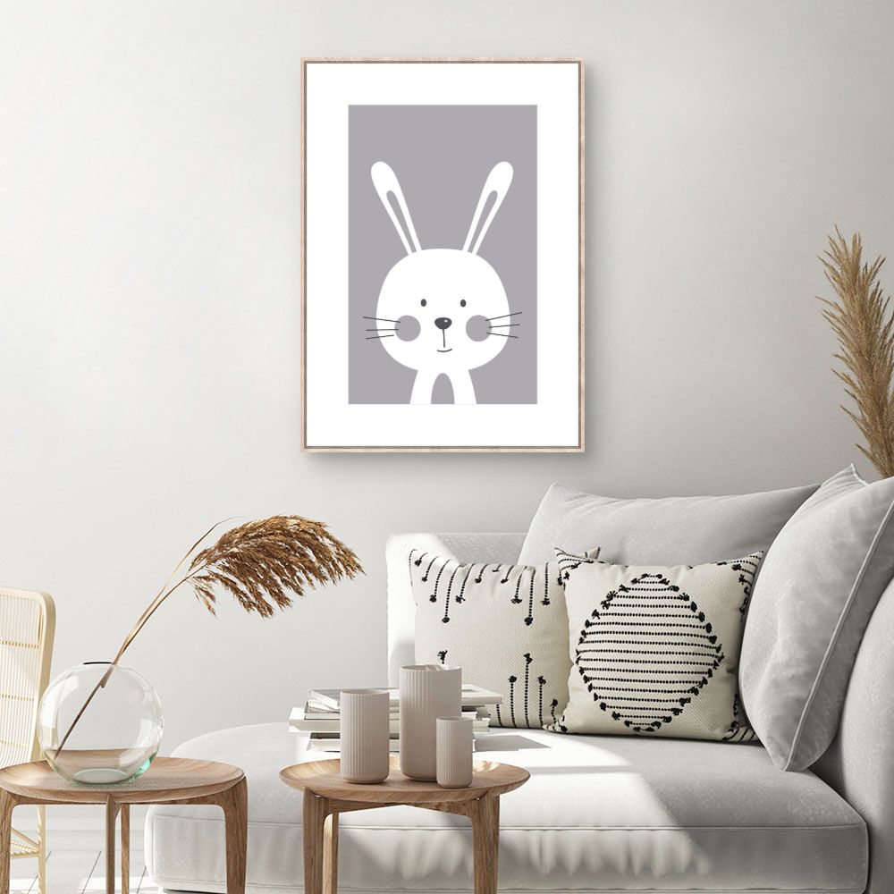 Tableau Lapin minimaliste