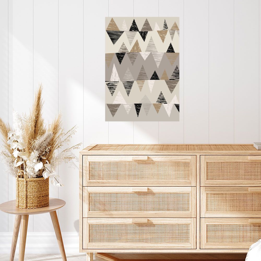 Affiche Triangles élégants