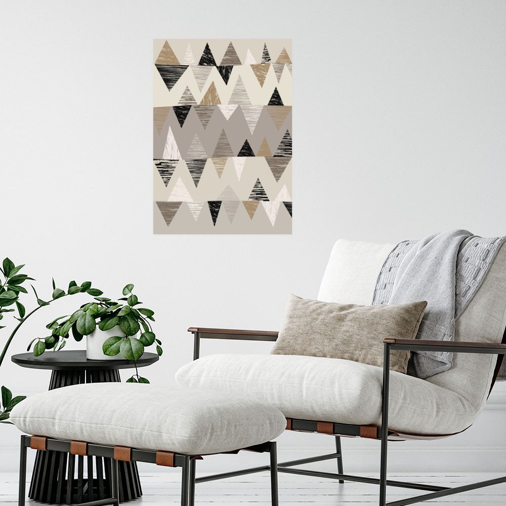 Affiche Triangles élégants