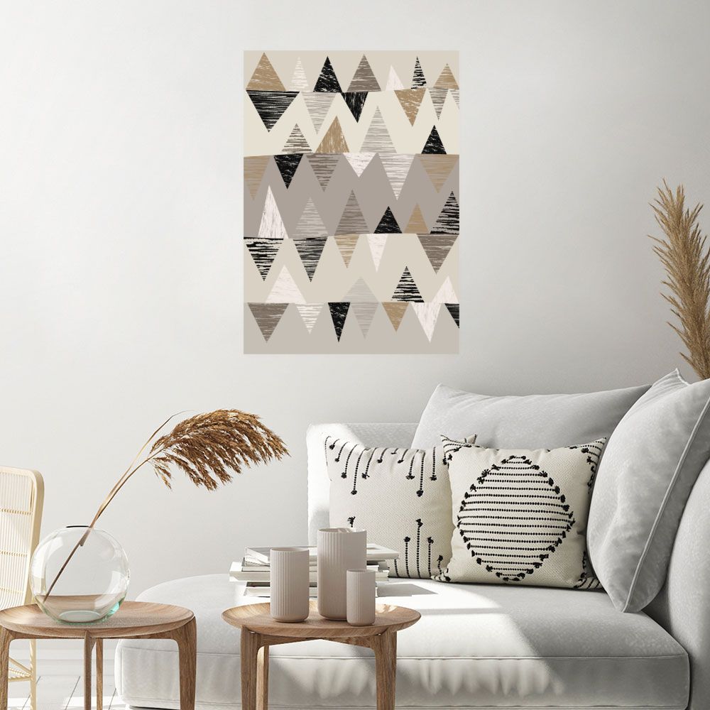 Affiche Triangles élégants