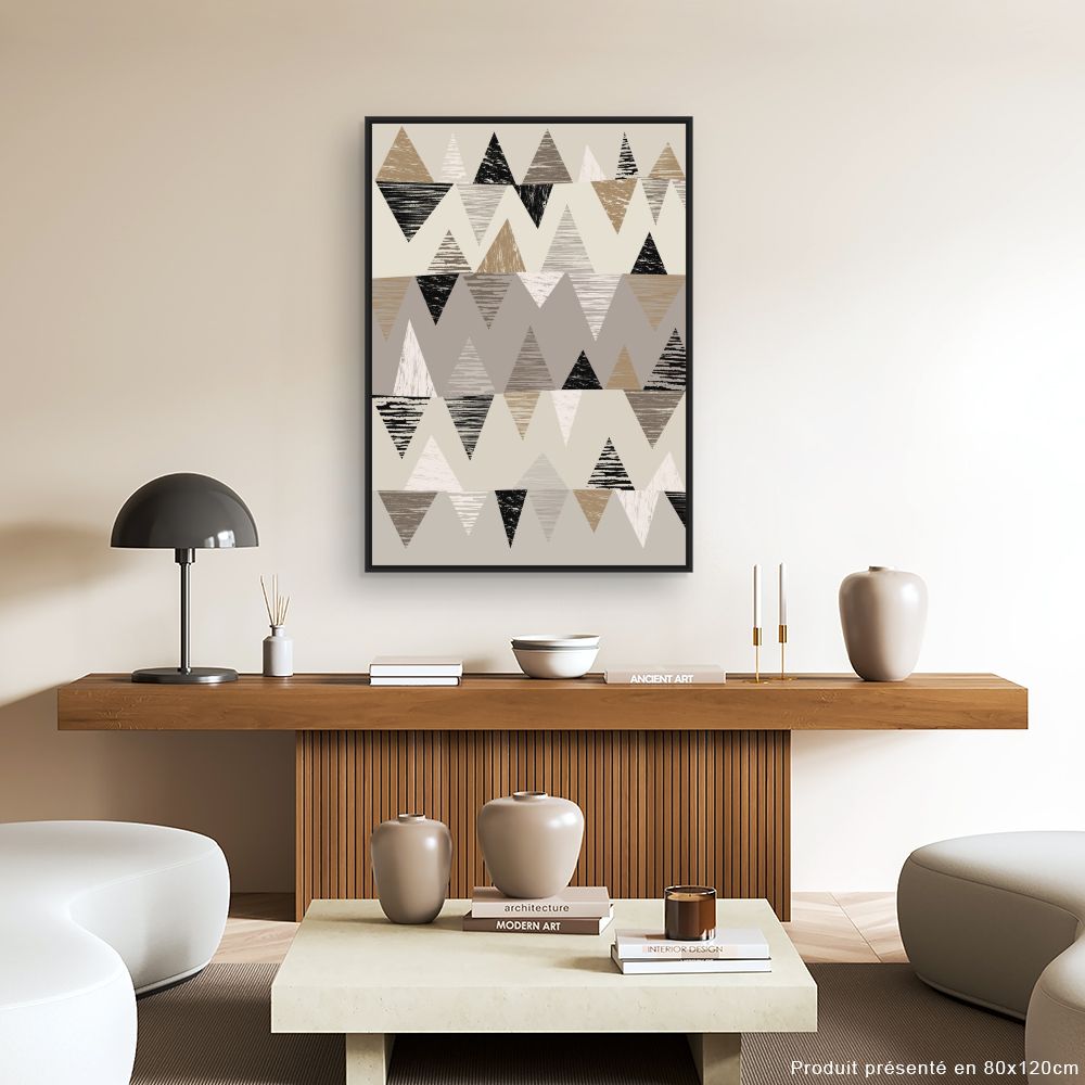 Tableau Triangles modernes