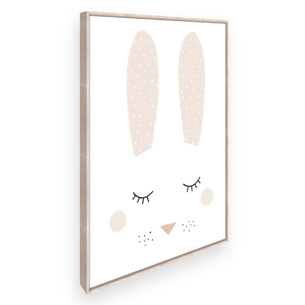 Toile Lapin endormi doux