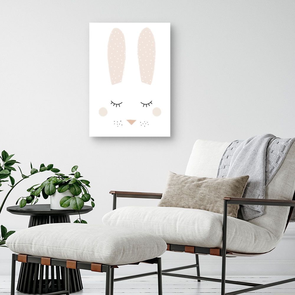 Tableau Lapin endormi doux