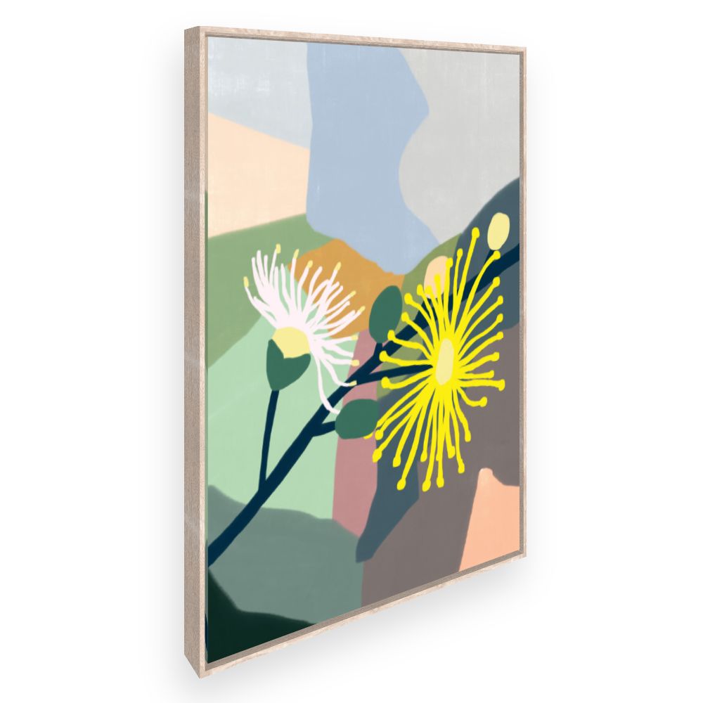 Toile Fleurs abstraites
