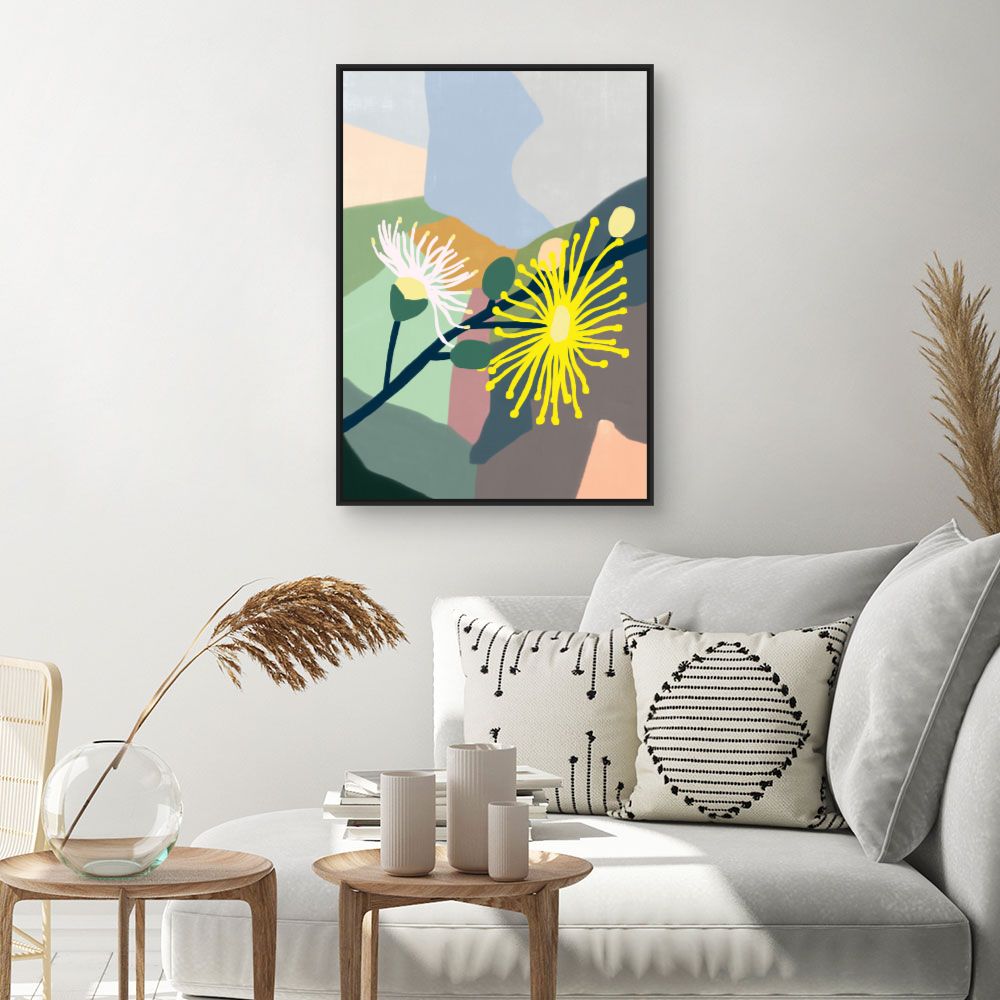 Tableau Fleurs abstraites