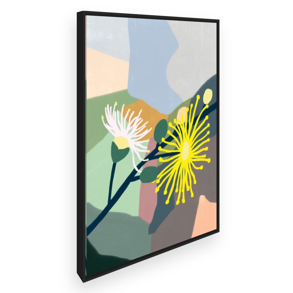 Toile Fleurs abstraites