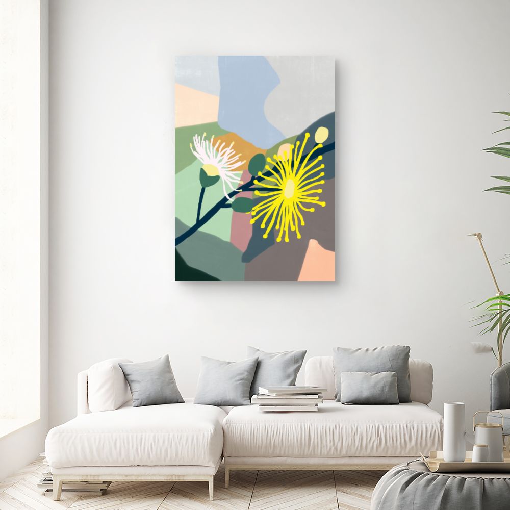 Tableau Fleurs abstraites