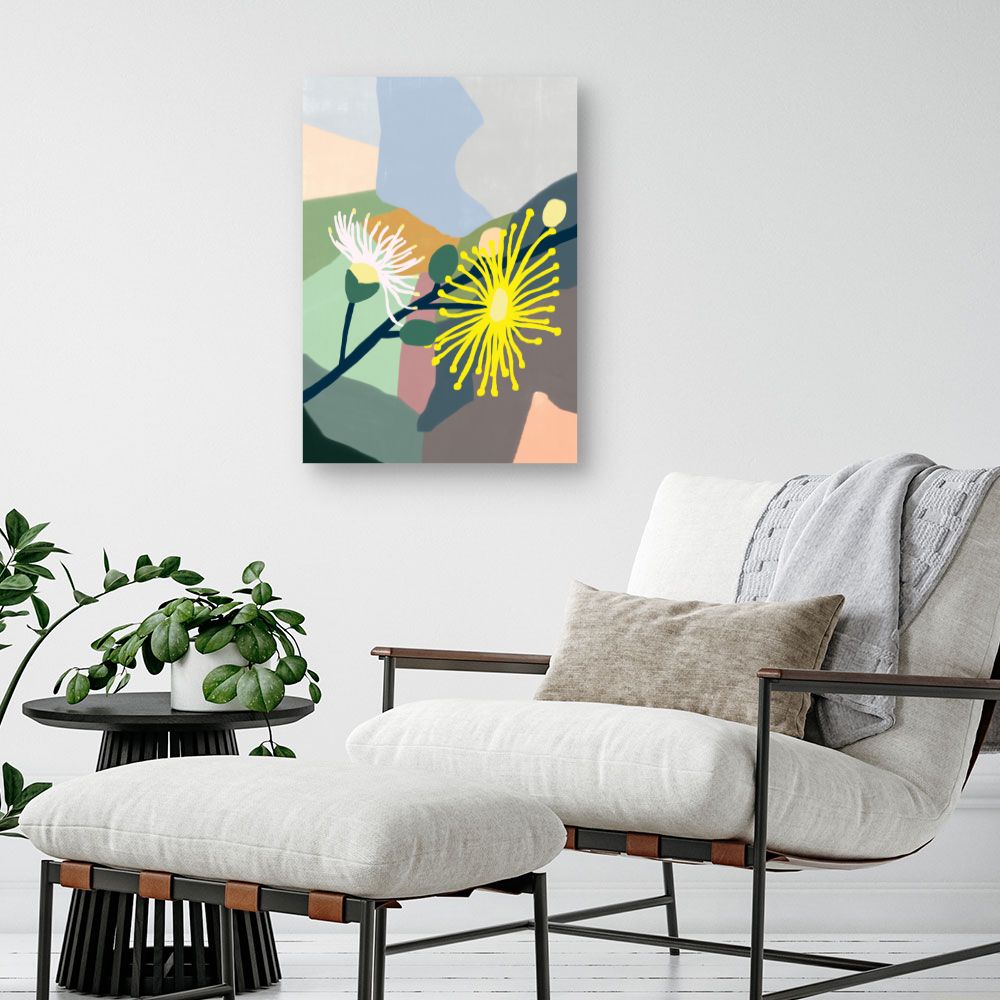 Tableau Fleurs abstraites