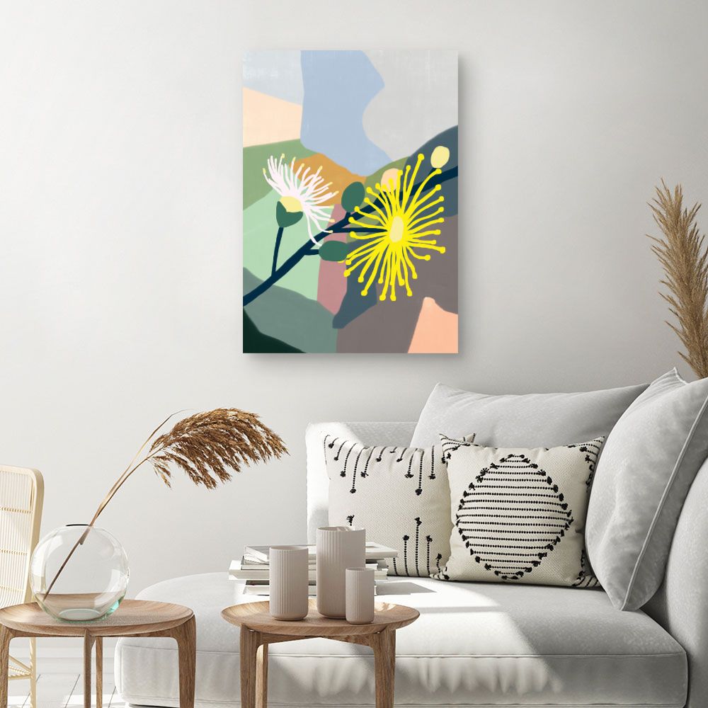 Tableau Fleurs abstraites