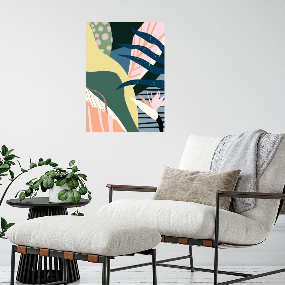 Affiche Feuillage exotique