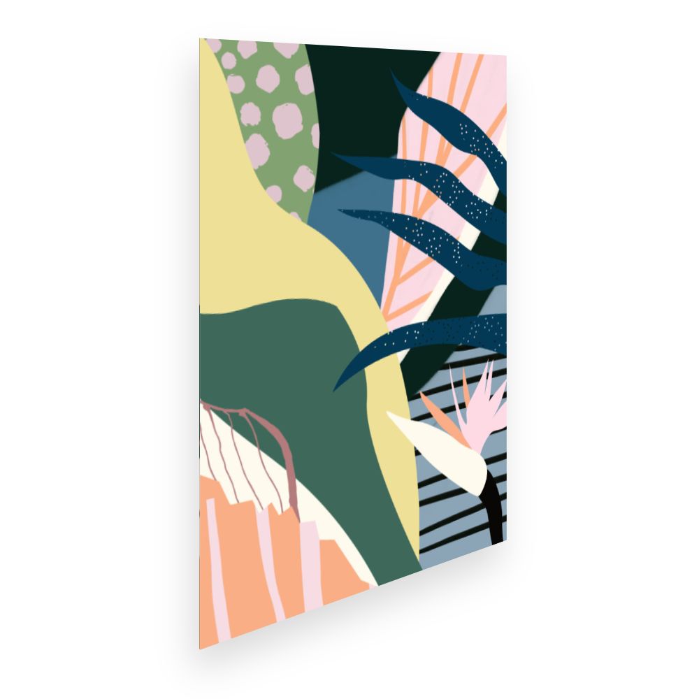 Affiche Feuillage exotique