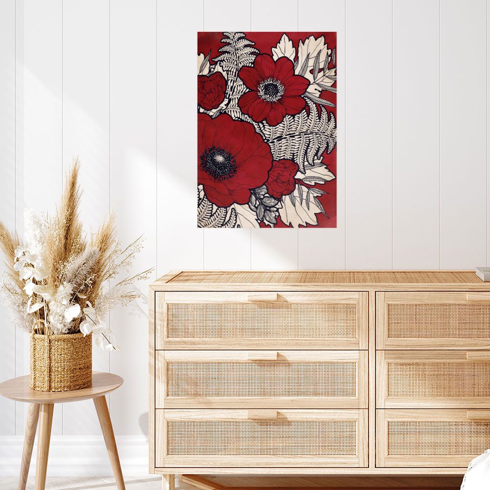 Affiche Fleurs exubérantes
