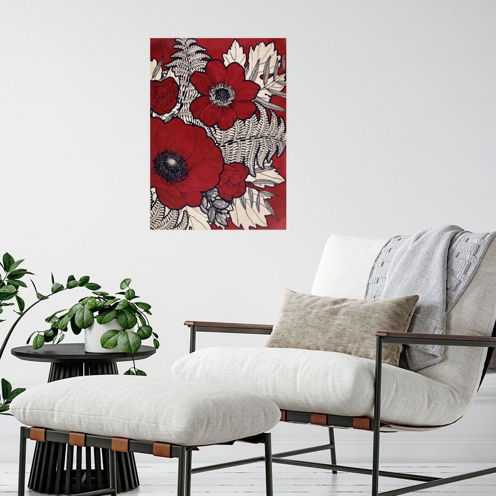 Affiche Fleurs exubérantes