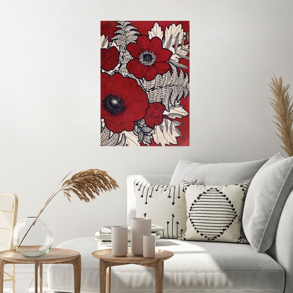 Affiche Fleurs exubérantes